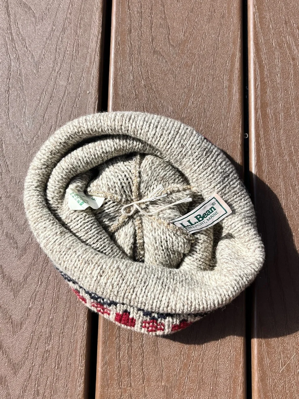 L.L. Bean Kids Fair Isle Pom-Pom Beanie